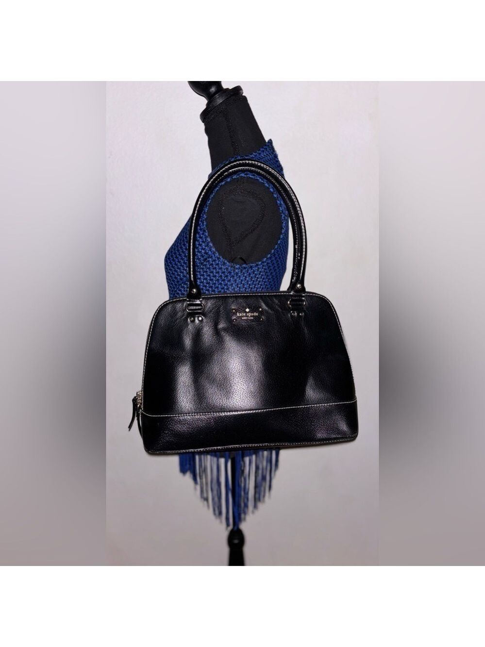 Kate Spade Authentic NY Wellesley Black Leather Shoulder Bag excellent condition - Picture 3 of 14